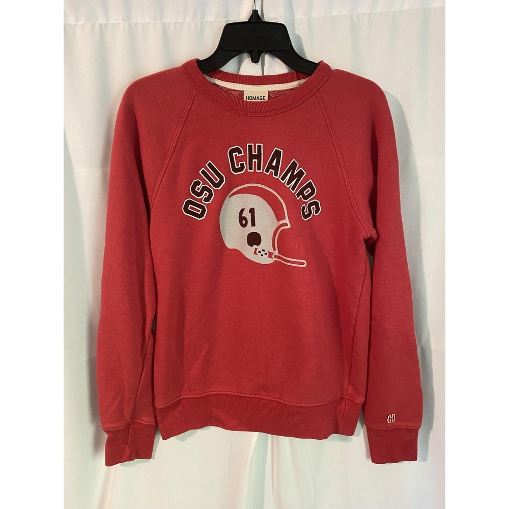 Homage Ohio State University Buckeyes OSU Champs 61 Football Sweatshirt Small